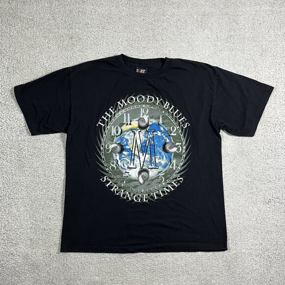 The Moody Blues Strange Times Shirt Mens Large Graphic Rock Band Tour 90s VTG - Picture 1 of 8